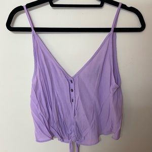 Bolte Lavender Tank Top with Front Tie